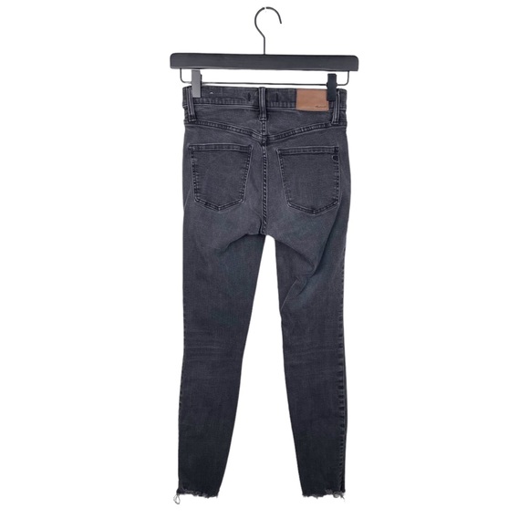 Madewell 9" High-Rise Skinny Jeans in Berkeley Black Button Fly H3026 Size 25 - Picture 3 of 12